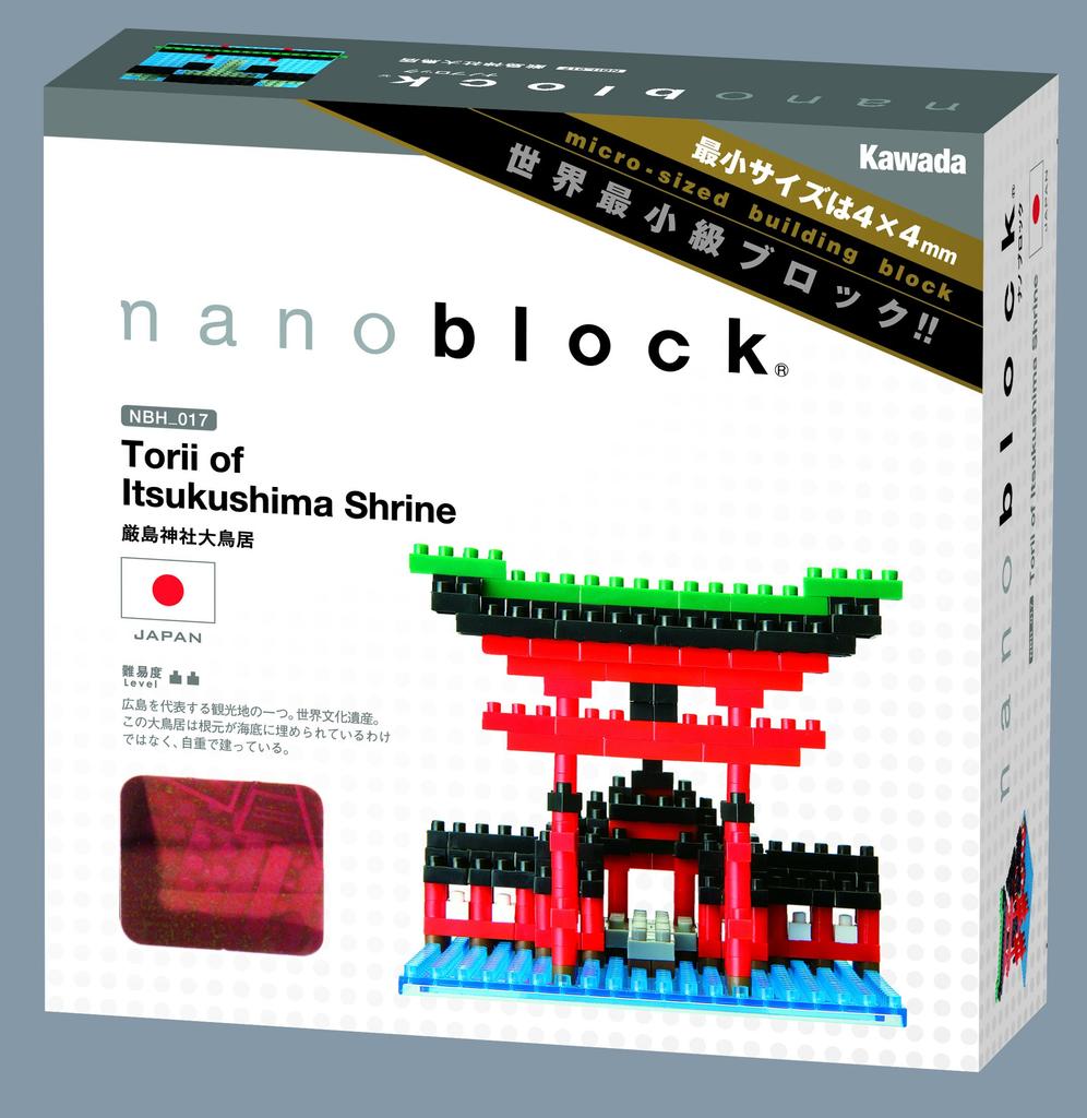Nanoblock Itsukushima-Schrein Torii-Tor NBH-017 [Produkt]