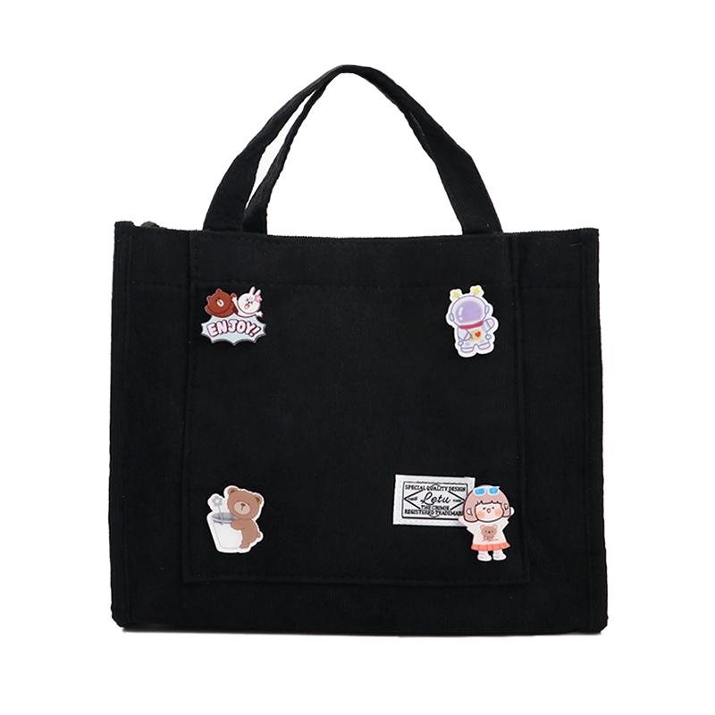 Fashion Corduroy Women'S Shoulder Bag Newest Simple Eco-Friendly Shopping Bag Trend Versatile Messenger Bag Handbags For Women