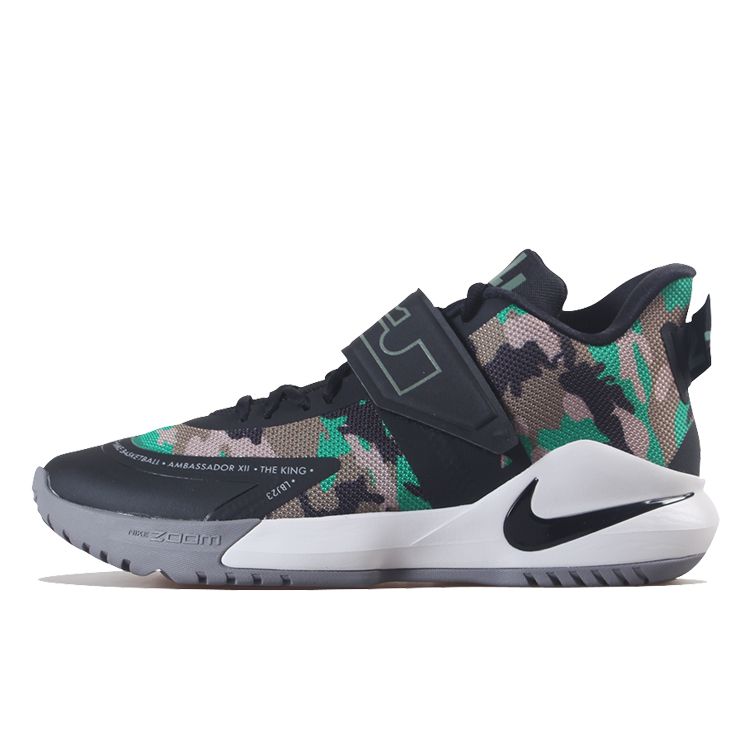 

Кроссовки унисекс Nike LeBron Ambassador 12 Camo черные BQ5436-004