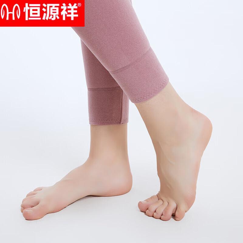 Hengyuanxiang Women's Fleece-Lined Thermal Leggings with Knee Pads TC-5002