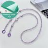 Crossbody Long  Beaded Mobile Phone Hanging Chain Phone Case Lanyard Anti-Loss Rope With Clip Bag Pendants For Iphone