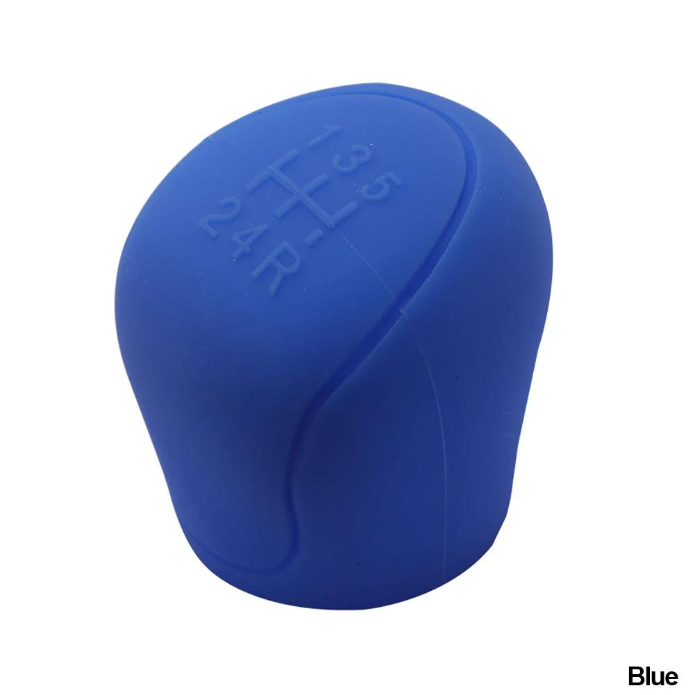 

Universal 5Speed Car Silicone Gear Shift Knob Cover Gear Shift Non-Slip Grip Handle Protective Covers Interior Accessories синий