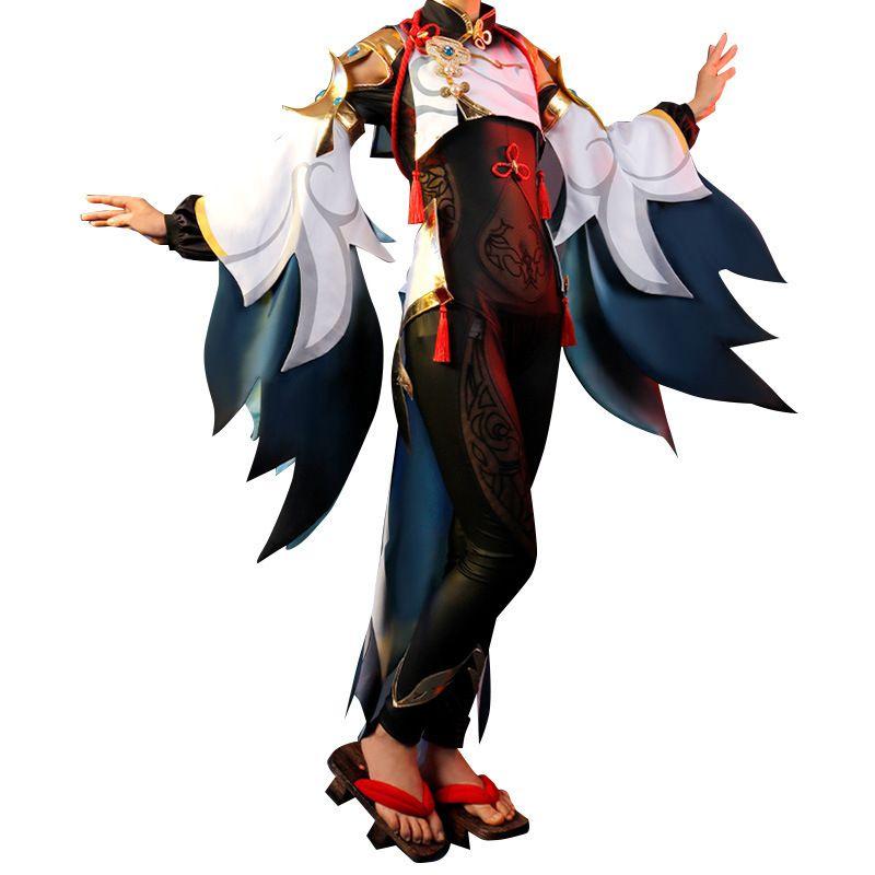 Genshin Impact Cosplay Costume Shenhe Red Carpet Chuanjuan Cloud Wind True Lord Game Anime Cosplay Outfit for Women