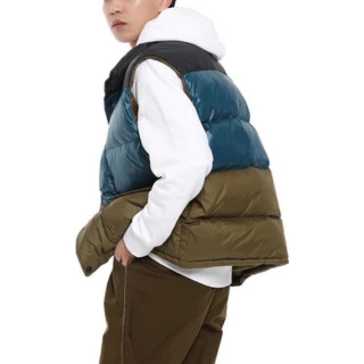Converse Down Quilted Vest Asia Sizing 'Olive Metallic Green' Men's 10017093-A01