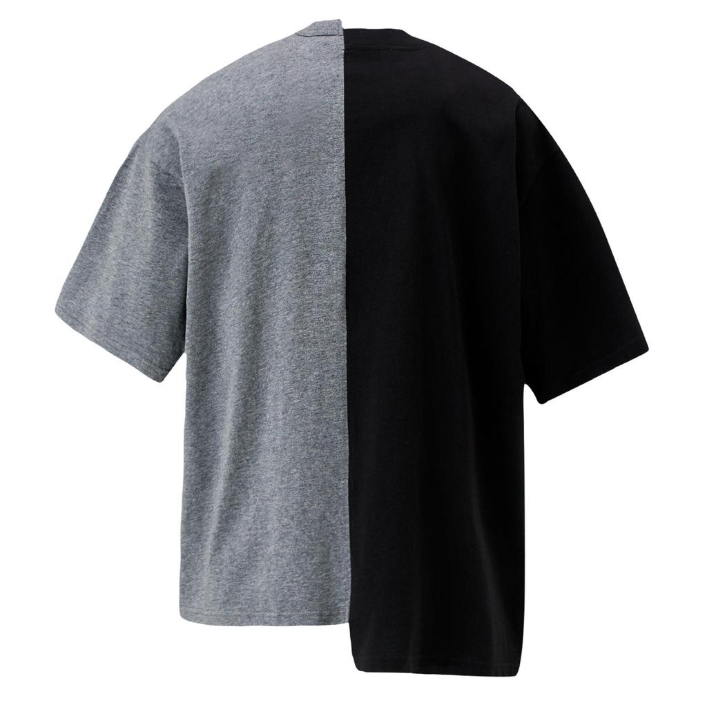 ONITSUKA TIGER Graphic Comfortable Casual Asymmetrical Short Sleeve T-Shirt Unisex Tops Black 2183B408-001