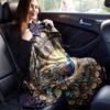 1pc Beautiful Peacock Blanket  Cute Movie Characters,Living Room, Travel, Camping, Car Blankets