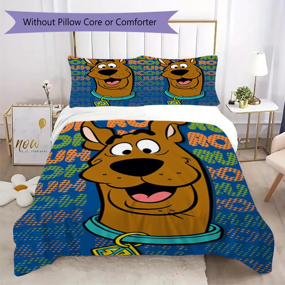 Halloween fantasy comedy adventure cartoon movie Scooby-Doo provides comfortable bedding covers and pillowcases for home use (without core) K12