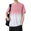 Men's Gradient Print T-Shirt - Casual, Stylish & Breathable