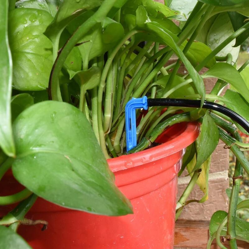 50PCS Bend Arrow Dripper Micro Drip Irrigation Kit Emitters Fit 3/5mm Hose Greenhouse Garden Potted Micro Watering System