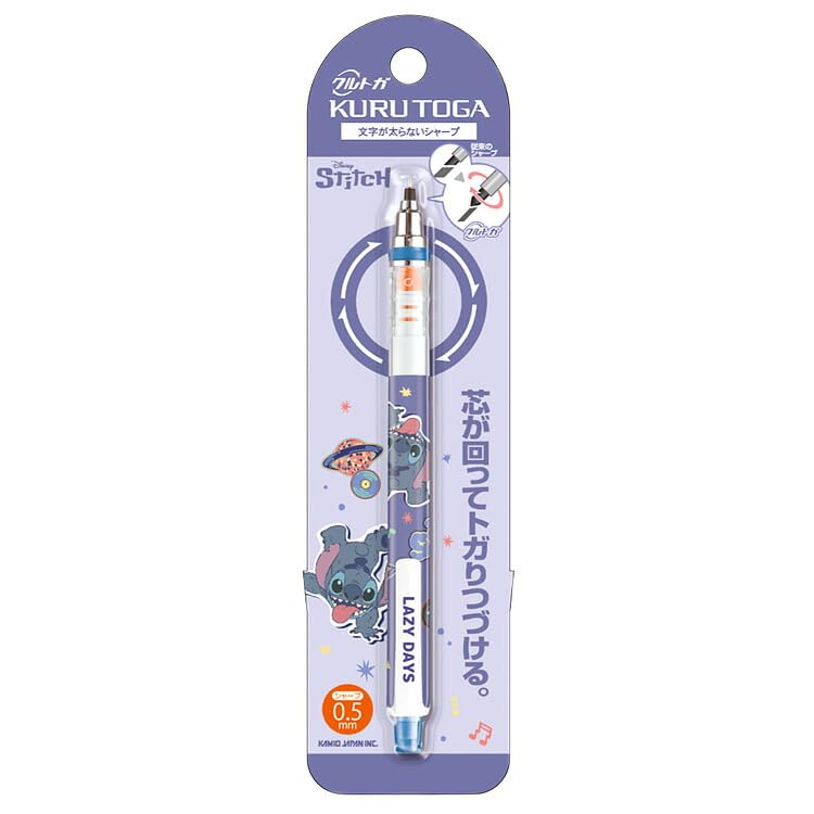 

Механический карандаш Kamio Japan Stitch Kurutoga 054928 Disney 0,5 мм чёрный