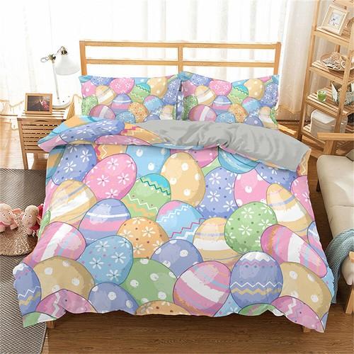

Egg Doona Quilt Duvet Cover Pillowcase Set Single Double King Easter Cover Only 2 Pillowcases(50*75CM)
