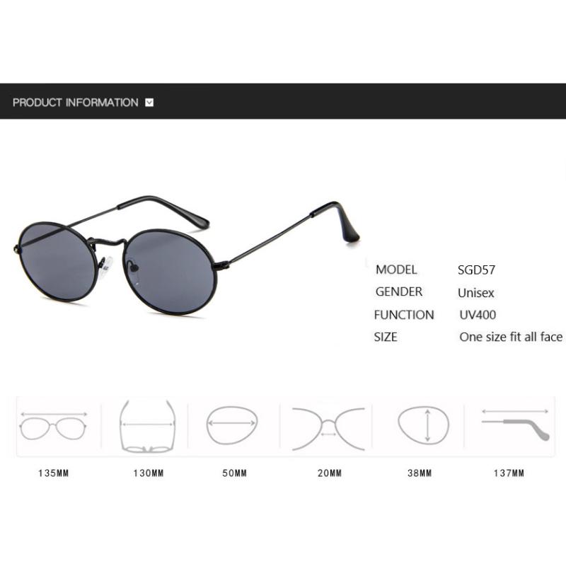 Retro Oval Sunglasses Men'S Brand Designer  Fashion Vintage Sun Glasses Women  Female Shades Glasses Uv400