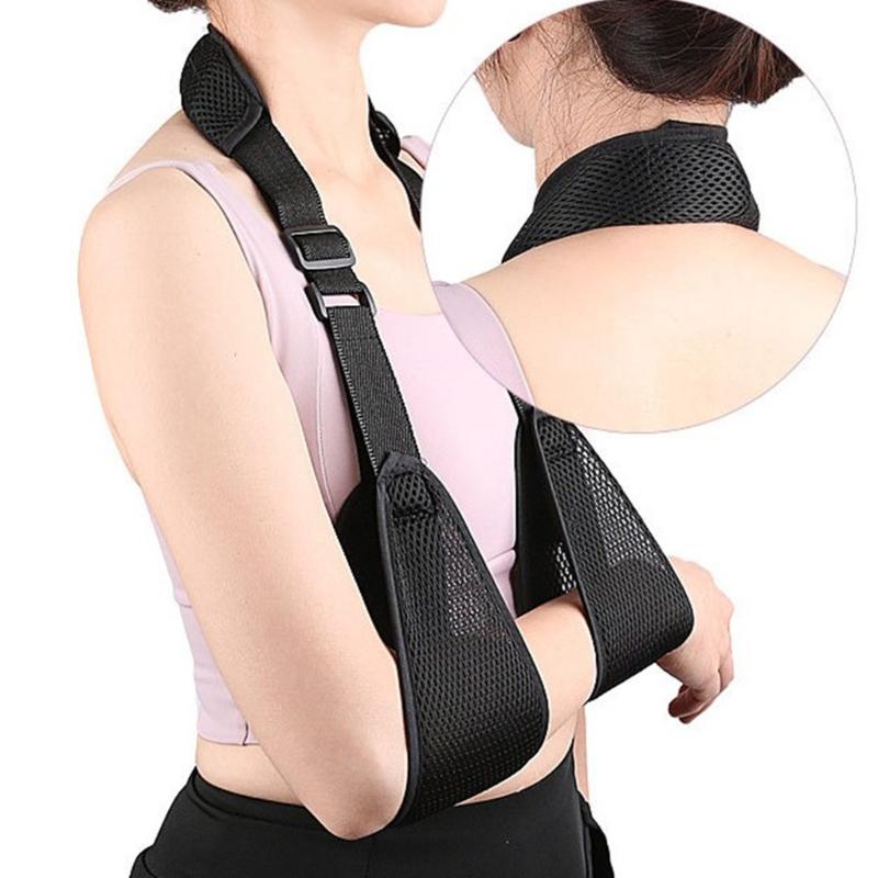 Breathable Meshes Arm Sling Adjustable Support for Injury Rehabilitation and Sports Protection