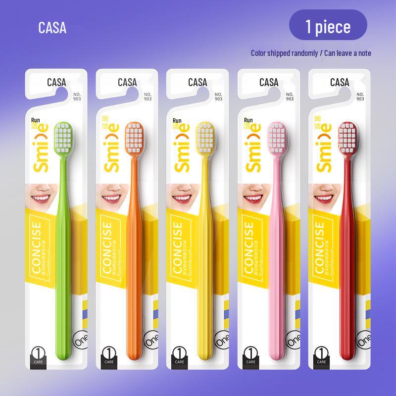 Kasha Advanced Soft Bristle Wide Head Toothbrush with Fine Bristles for Gum Care - Free Shipping