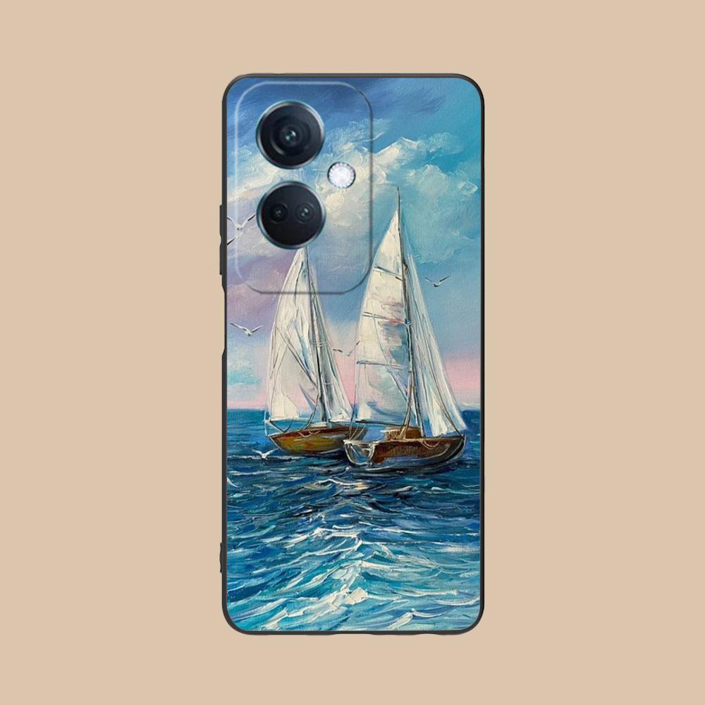 Abstract Oil Painting Phone Case for OPPO Reno 14 13 12 11 10 9 8 7 6 5 F T Pro 5G Soft TPU Shockproof Cover