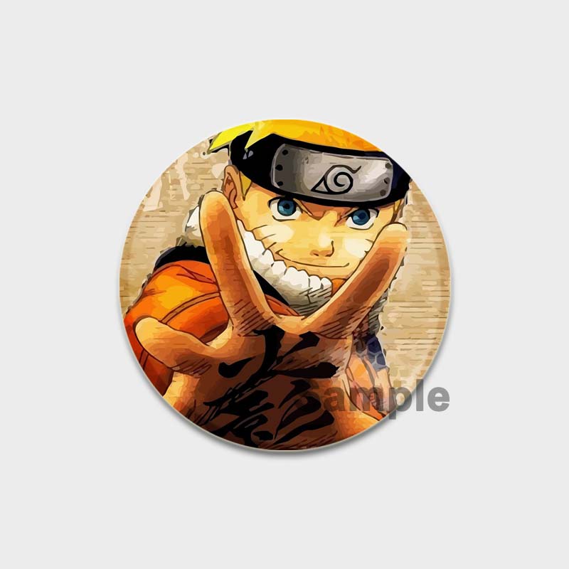 58MM 58mm Anime Figur Pins Cosplay Tegneserie Blikkmerker Manga Perifer mote Smykker Tilbehør Vifter Gaver Klesveske Dekor