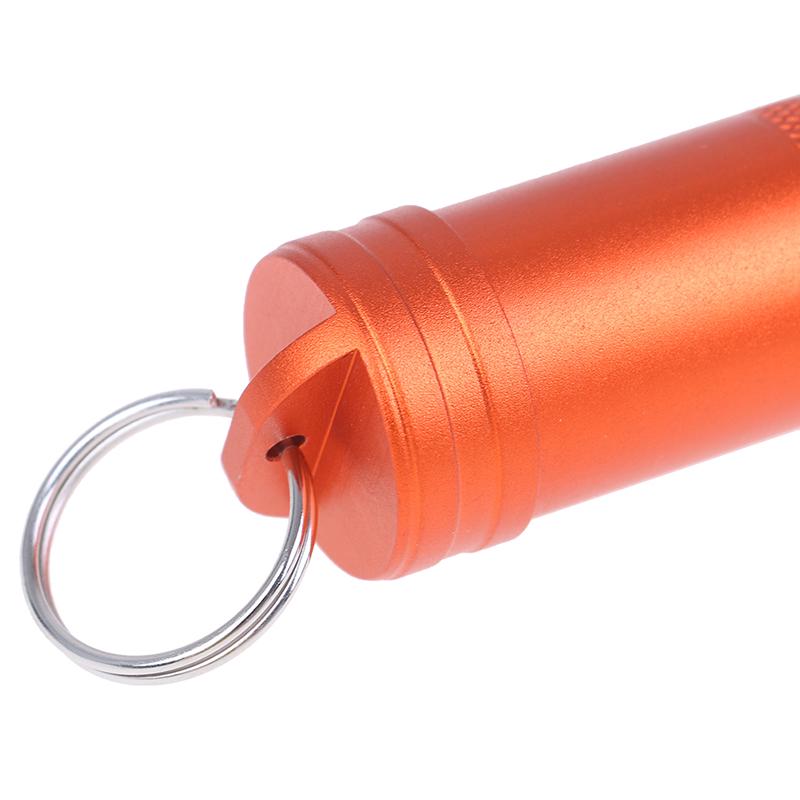 1Pc Mini Waterproof Capsule Seal Bottle Outdoor Edc Survival Pill Box Tank Case