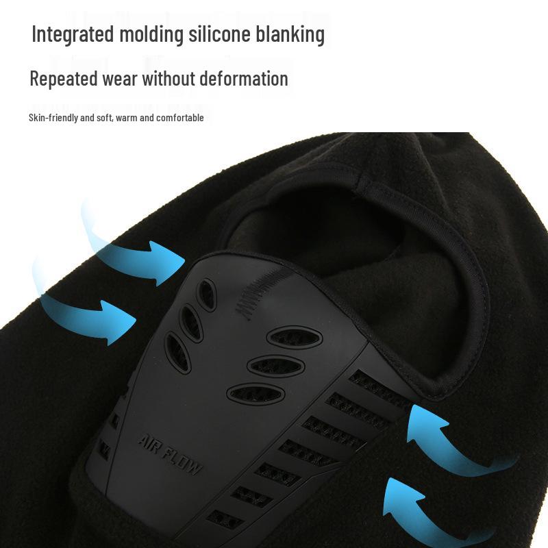 Thick Fleece Winter Balaclava: Dustproof Warm Ski & Motorcycle Mask