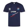 Children's Lyon Striped Football Jersey and Shorts Set - - Blue