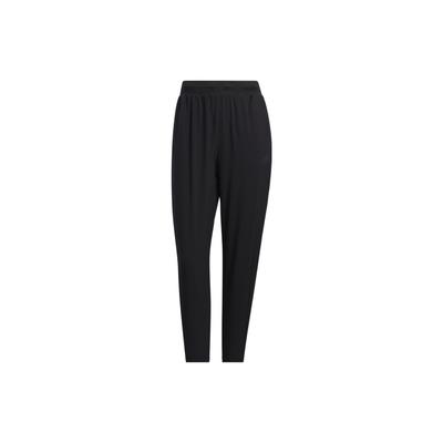 Logo Print Three Stripes Straight Leg Casual Pants Women Bottoms Black HM7081
