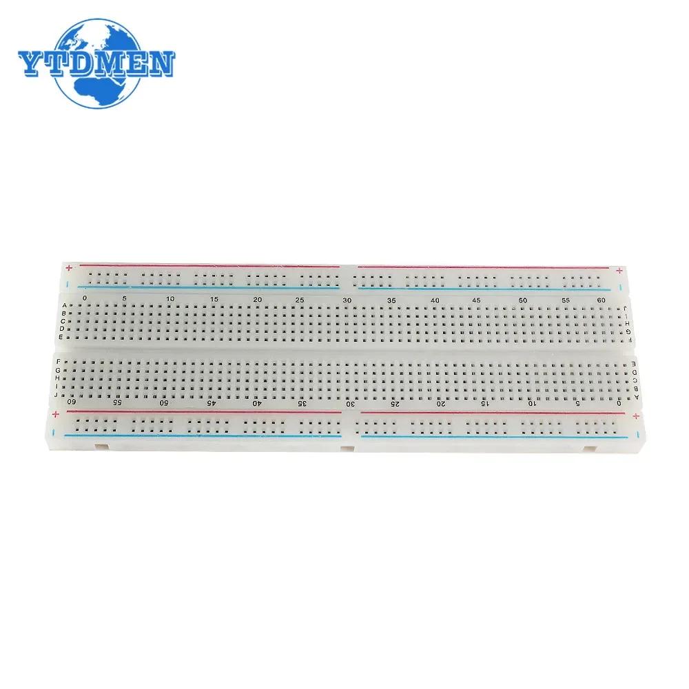 MB102 Breadboard Stromversorgungsmodul 3,3V/5V MB-102 830 Punkte Prototypen-Breadboard + 65 Stück Jumper-Kabel DIY für Arduino-Kit