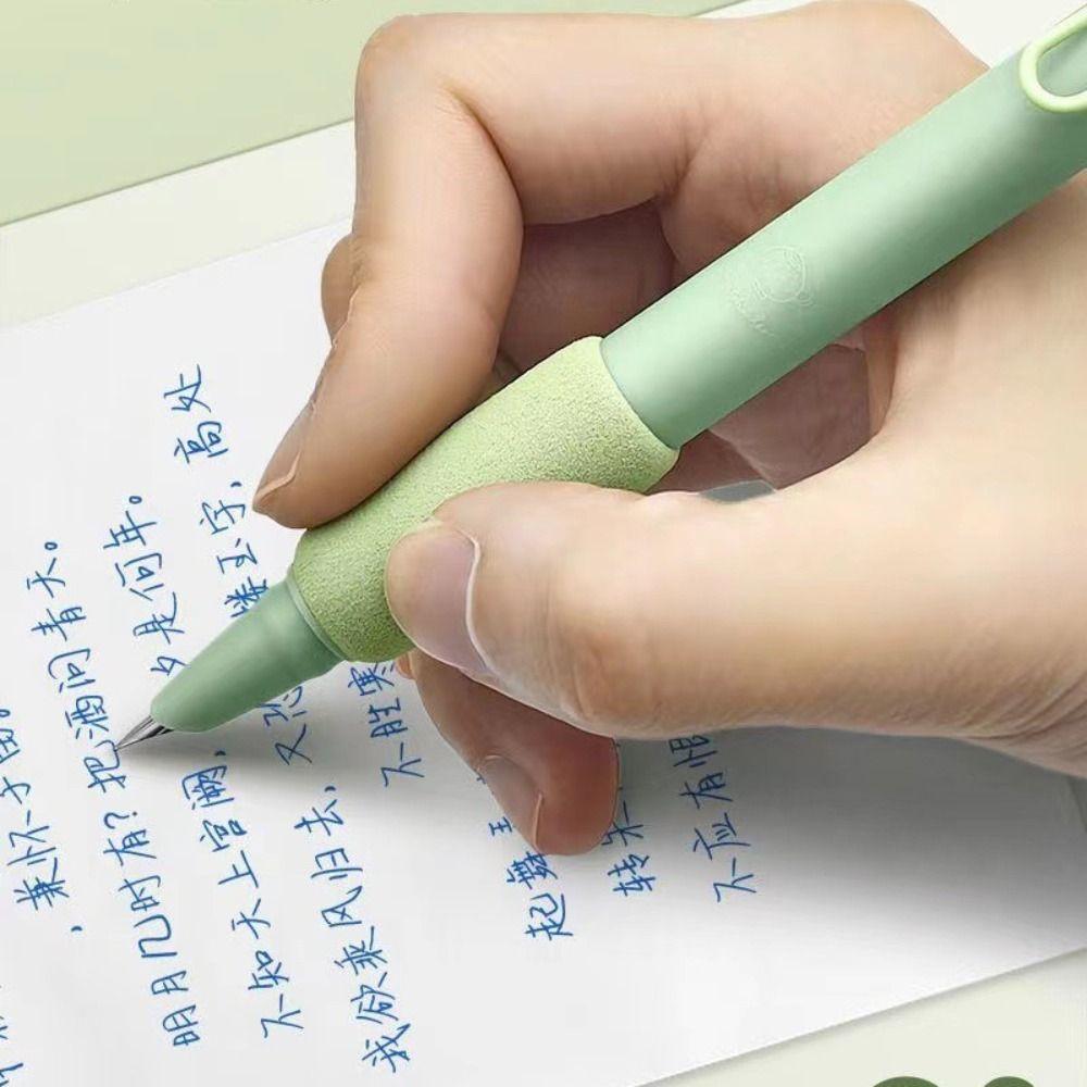 4PCS/Box 0.38MM Tip Fountain Pen Replaceable Ink Sac Gel Pen Quick-drying Neutral Pen  Student Test