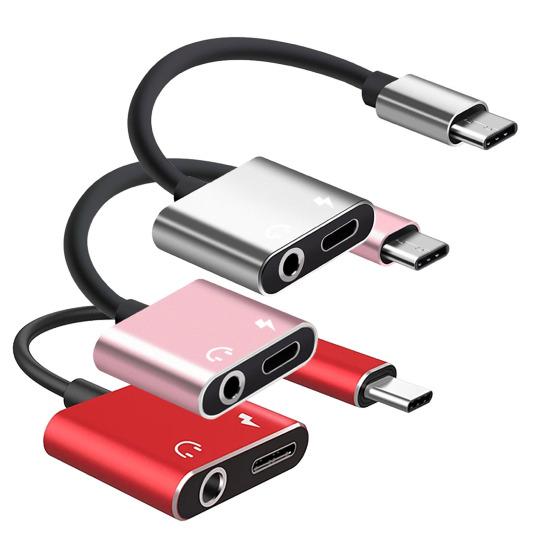 Type-C 3.5mm Audio Adapter Fast Convenient Noise-Free Music Listening Charging High-Performance Audio Converter