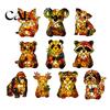 Gift for Animal Lovers Vintage Stained Glass Style Desk Lamp, Cute Night Light, Decorative Exquisite Desktop Ornament Home Reading Lamp