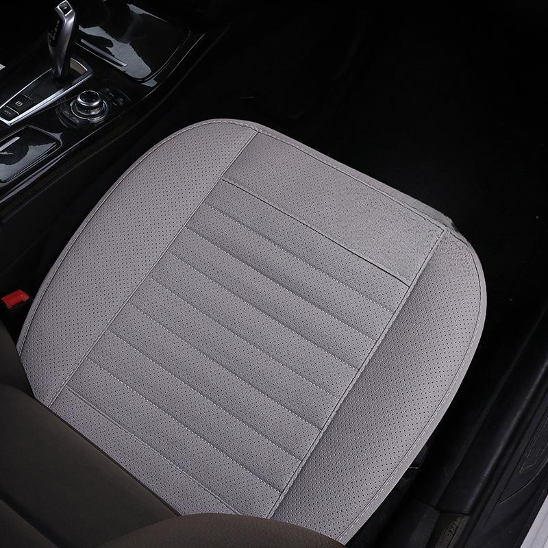 1PC Car Seat Cushion Without Backrest All-inclusive Bamboo Charcoal Seat Cushion Pu Leather