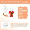Keychain Blank Wooden Diy Heat Sublimation Gift For Wedding Party Decoration