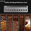 Pulbere de cafea Grosimea de măcinare de referință Carte de comparație Mașină de măcinat Pulbere de măcinare Scala de comparație Accesorii pentru cafea