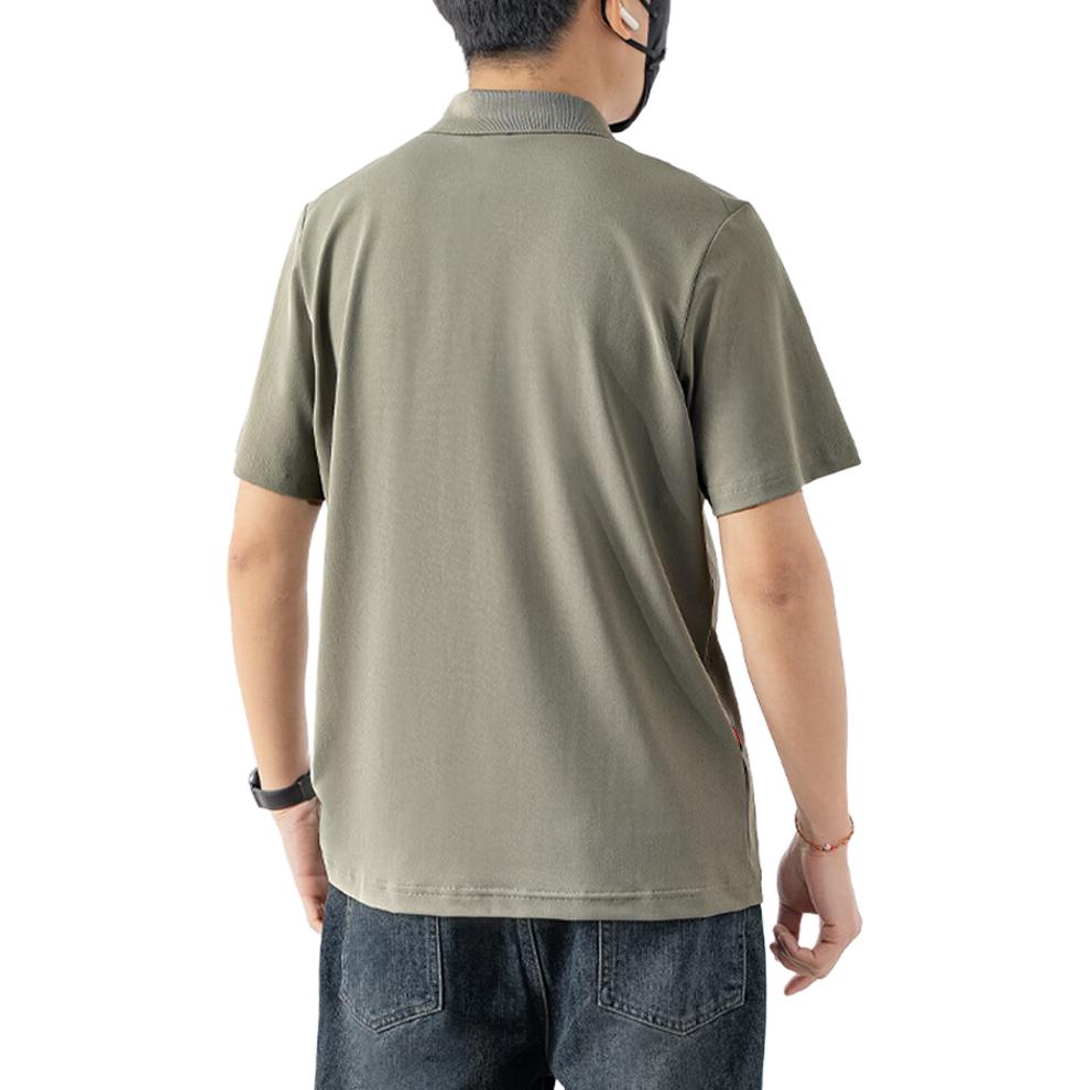 Adidas Dry Lbr Silpeb Galarg Fashion Soft Casual Versatile Short Sleeve Polo Shirt Men tops Gray-Green KB1157