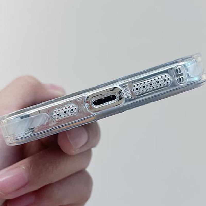 For iPhone 15 Pro Max Case Tulip Flower Pattern Printing Soft TPU Phone Cover