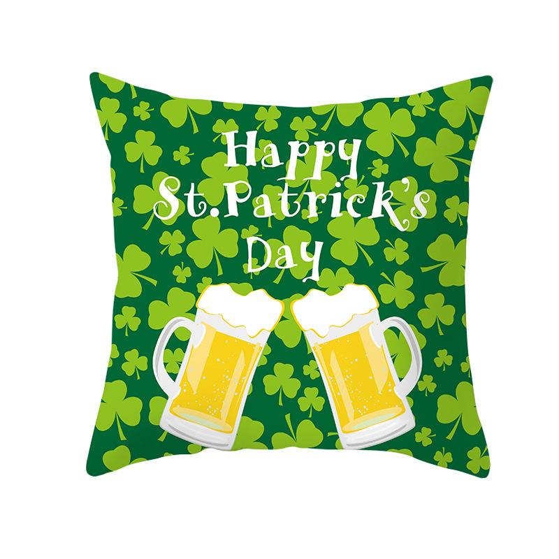 St. Patrick's Day Pillow Case Irish Pillow Case Home Decoration Sofa Pillow Ins Style Pillow