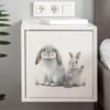 Lovely Rabbit Wall Stickers Waterproof Removable Self Adhesive Decals for Home Living Room Hallway Decor