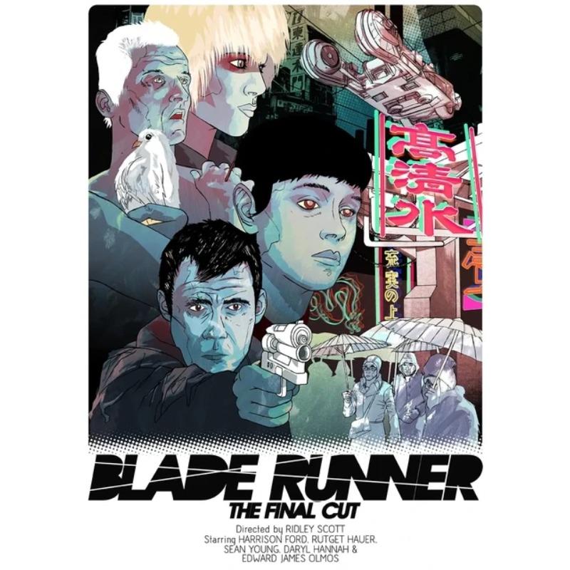 Filme Retrô Blade Runner(1982) Pôster de Filme Clássico de Ficção Científica Pintura em Tela Arte de Parede Fotos Vintage Decoração de Casa Clube Cinema Presente