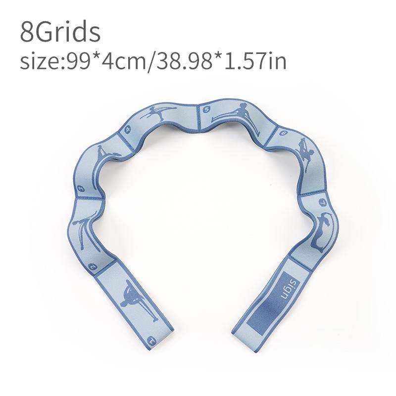 

New Elastic Band Can Write The Name Number Segment 8/10/12 Grids Yoga Straps Dance Resistance Belt Exercise Pilates Accessories
