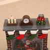 Creative Christmas Scene Music Box: Festive Fireplace Ornament Gift for All Ages