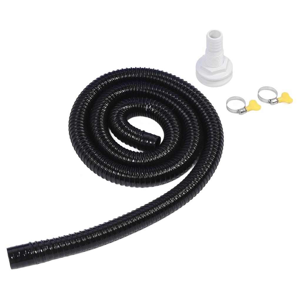 Bilge Pump Installation Kit Black 1‑1 8in Leak Proof Easy Installation Bilge Pump Hose for Bilge Pumps with 1‑1 8 Inch