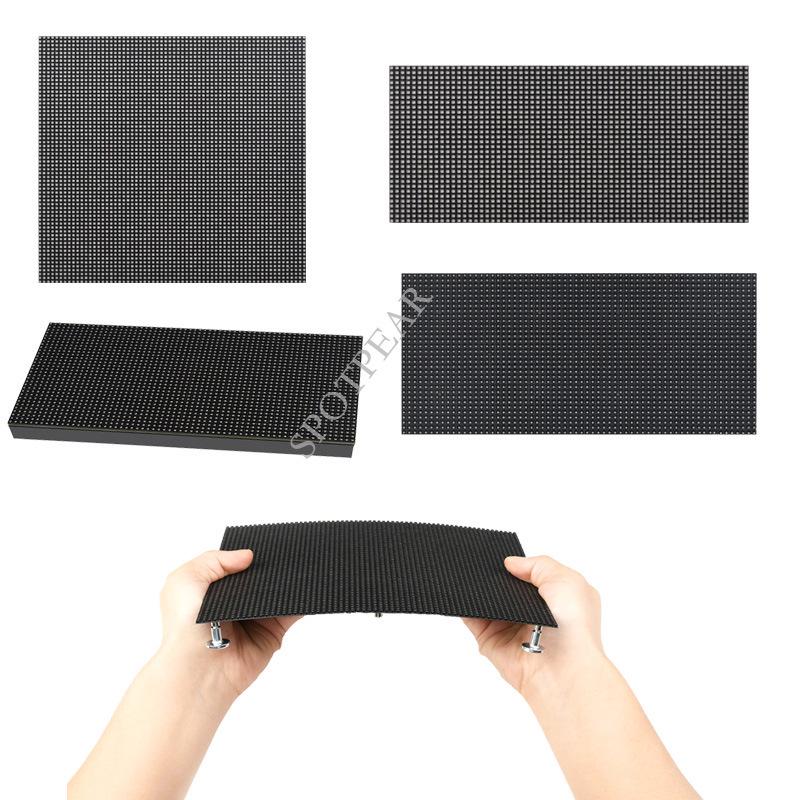 Flexible RGB LED Dot Matrix Display: Full-Color, Adjustable Brightness, Bendable, Supports Cascading