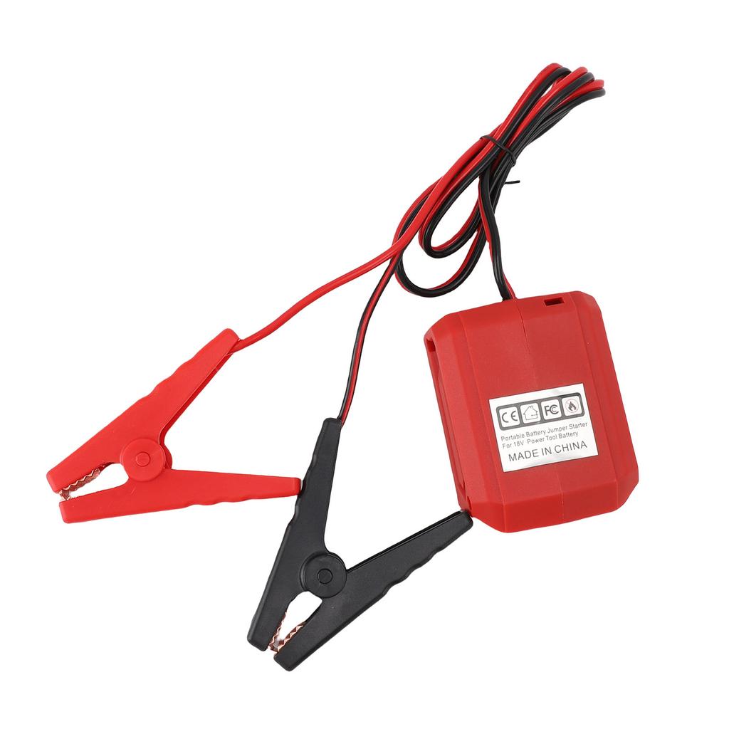 Car Jumper Cable Clamp for 18V Battery Portable Using Tool Li Battery Jumper Starter Cable Automotive Booster Cable