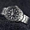 Seiko Automatic Mechanical Movement Stainless Steel Strap Watch Men's Watches Black Dial SRP599J1