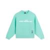 Badfive Series Printed Round Neck Pullover Sweatshirt Women Tops Green AWDS662-2