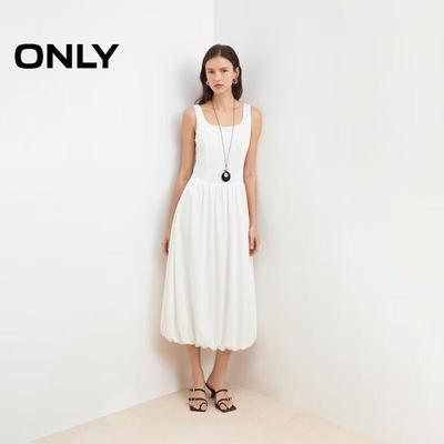 2025 Spring Elegant A-Line Midi Slip Dress