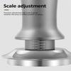51/53/58Mm Coffee Tamper Stainless Steel Coffee Powder Constant Press Hammer With Scale Thread Base Espresso Accessories