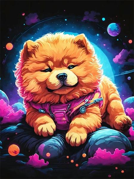 5D Diy Diamond Painting Dog Planet Full Square/Round Embroidery Mosaic Animals Starry Sky Home Decor