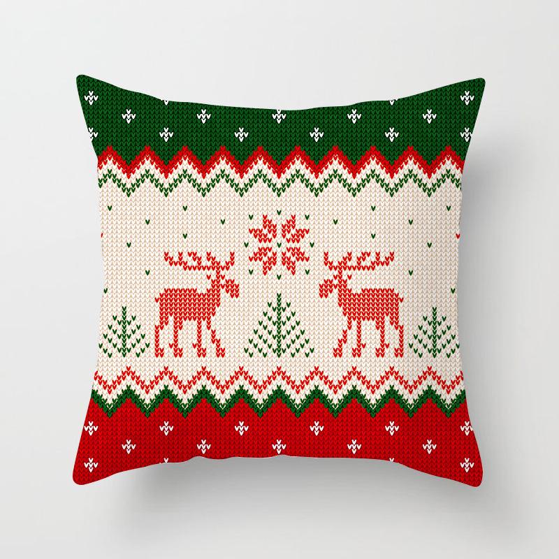 New Christmas Pillowcase Home Sofa Holiday Gift Decoration Pillow Cushion Cover