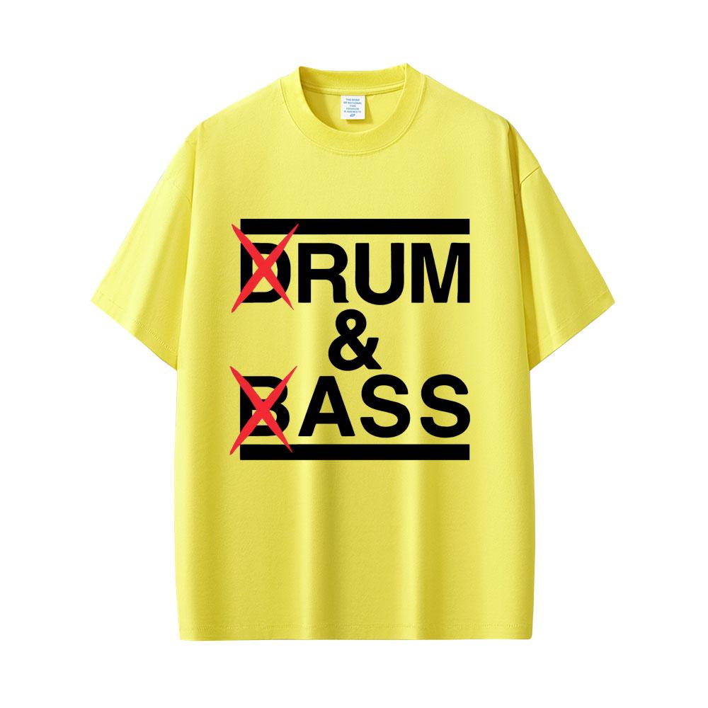 Drum and Bass Funny Meme T Shirts Rum and Ass Lovers Jokes Short Sleeve Men Casual Cotton T-shirt Men's Fashion Oversized Tshirt