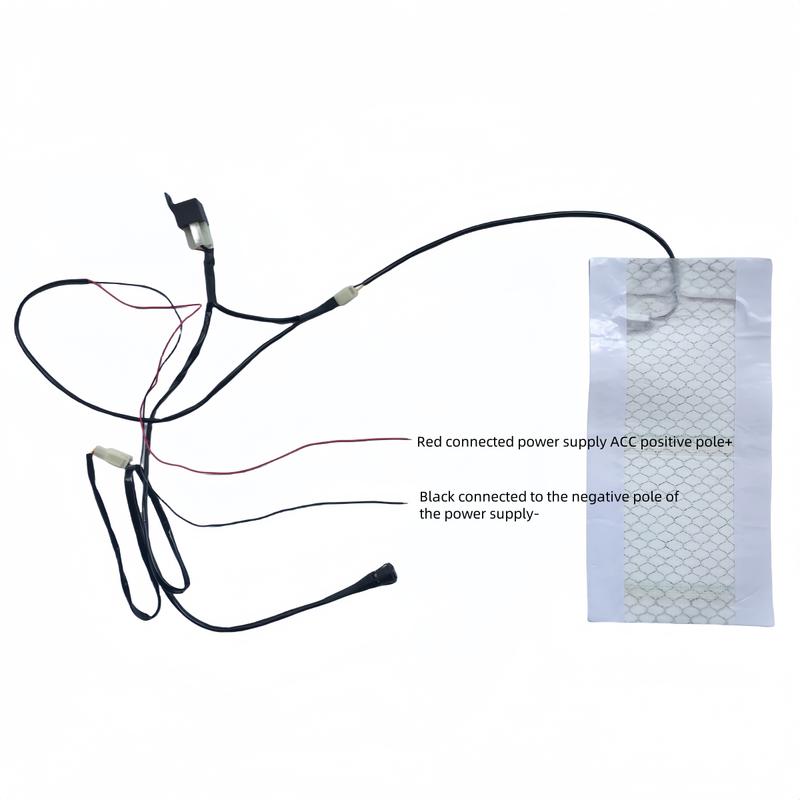 12V  Universal Motorcycle ATV UTV E-BIKE round switch Carbon Fiber Seat Heater heated pad