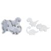 Creative Dinosaur Miniature Sculpture Silicone Mold Cement Plasters Decors Art Piece For Kids Room And Themed Parties